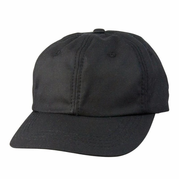 NWT Waterproof Oilskin Cotton Baseball Cap - Handmade - Black - Picture 5 of 15